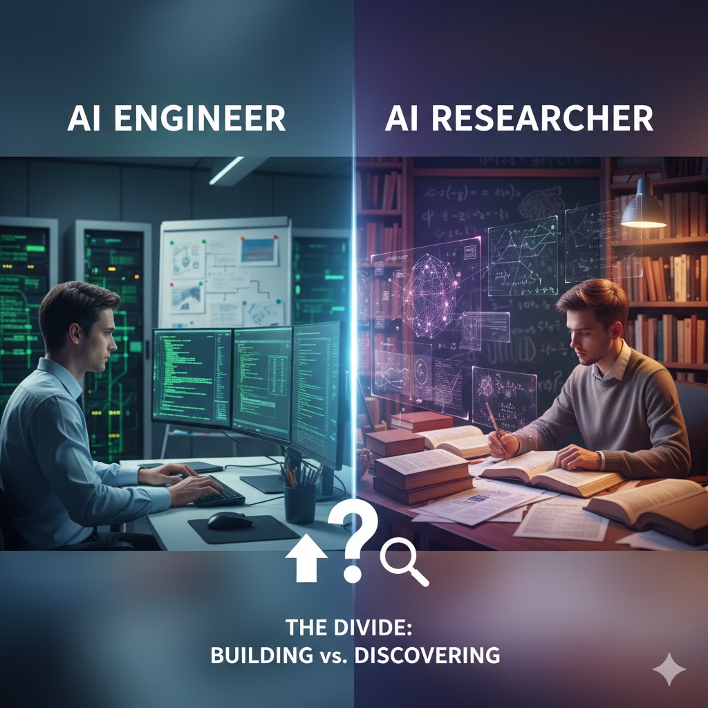 AI 엔지니어 vs AI 리서처: 두 직무의 차이점과 커리어 가이드